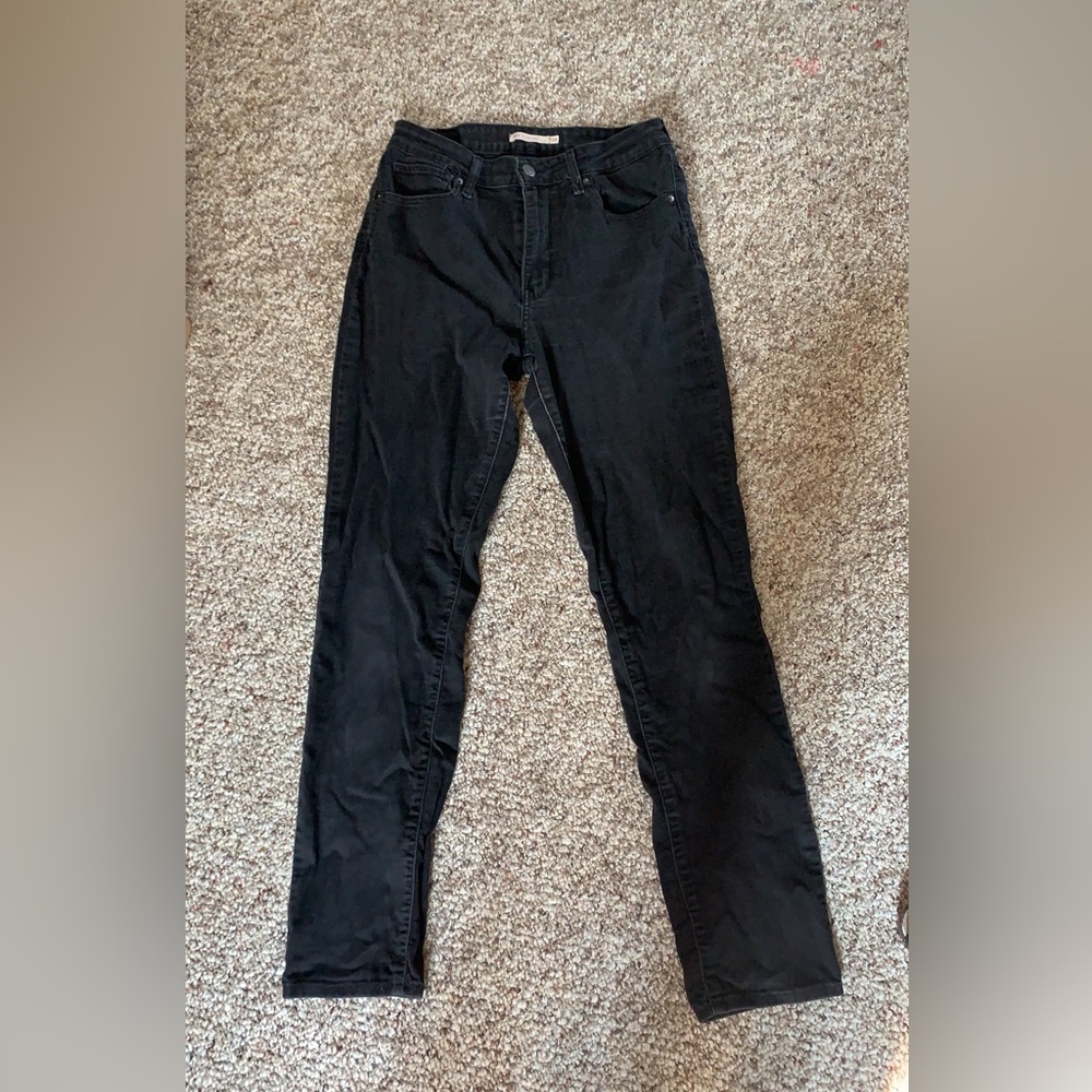 High rise Levi jeans